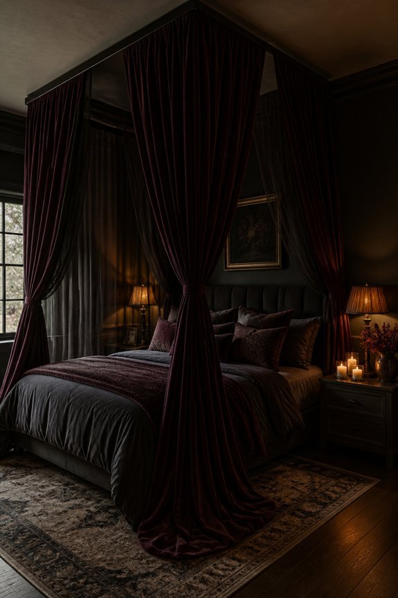 moody intimate bedroom ambiance