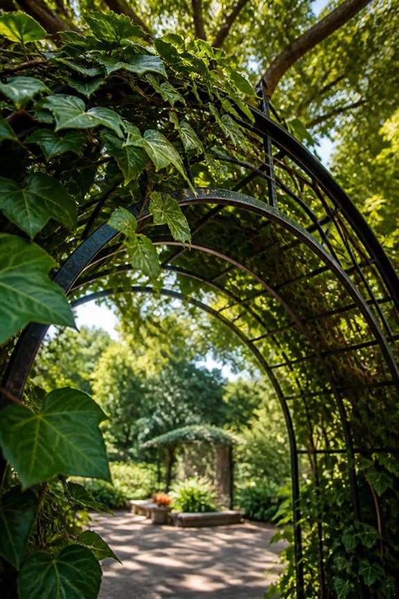 permanent decorative garden structures