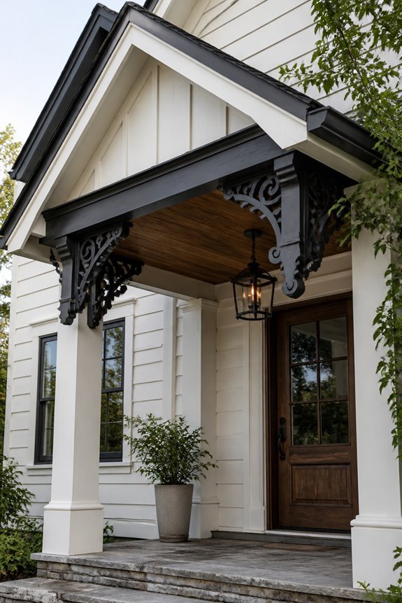 pitched roof decorative brackets