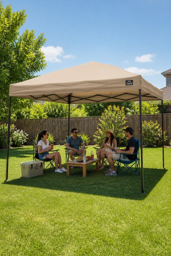 portable shade for gatherings