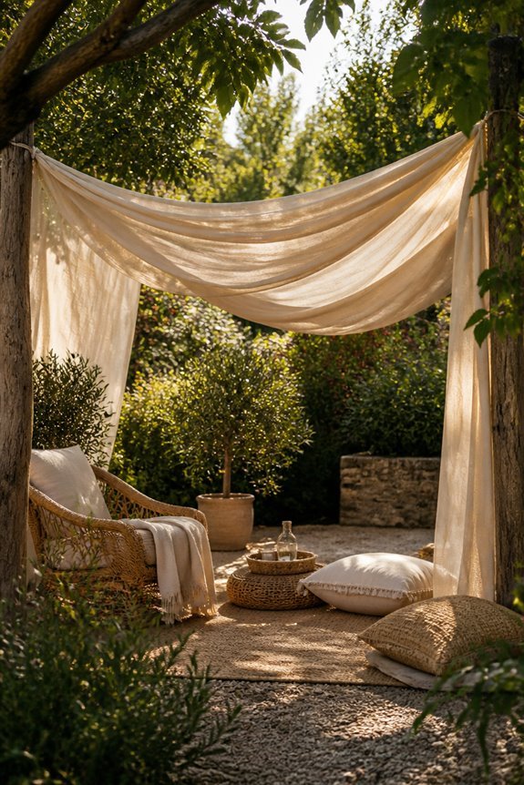 relaxed bohemian shade canopies