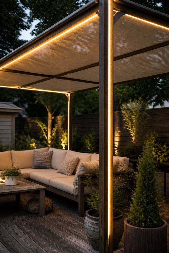 rope lighting for canopies