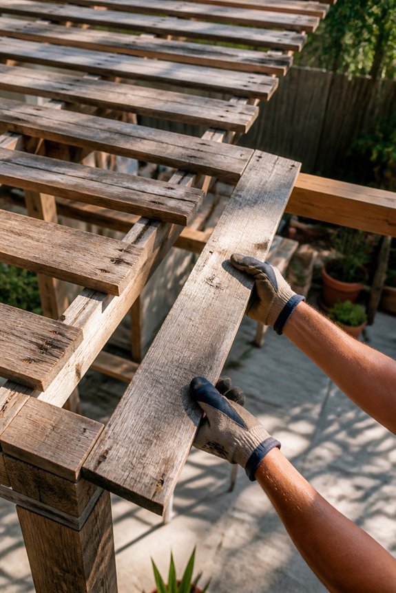 rustic canopy from pallets