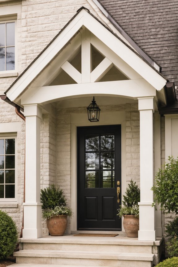 rustic peaked canopy designs