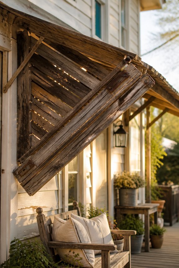 rustic weather protection doors