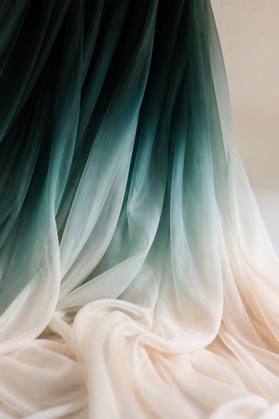 seamless color transition draping