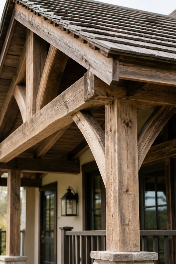 shingle roof canopy designs