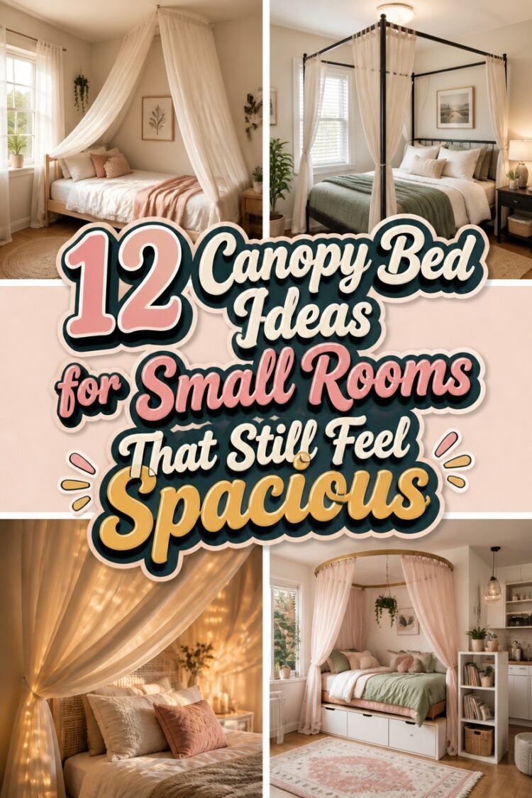 space saving canopy bed ideas