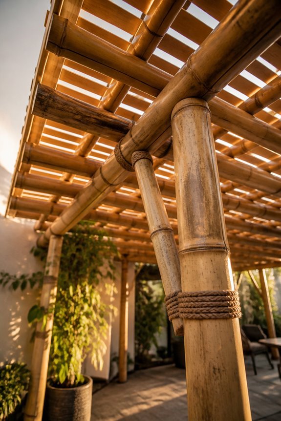 sustainable bamboo pergola design