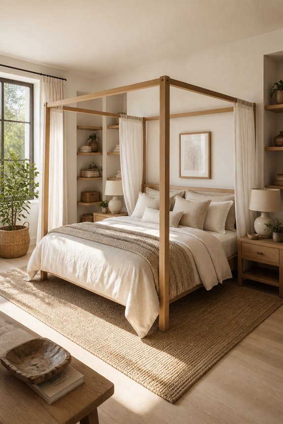 sustainable scandinavian canopy beds