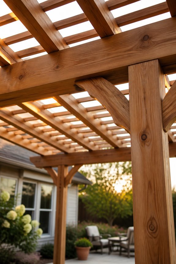 timeless wooden pergola design