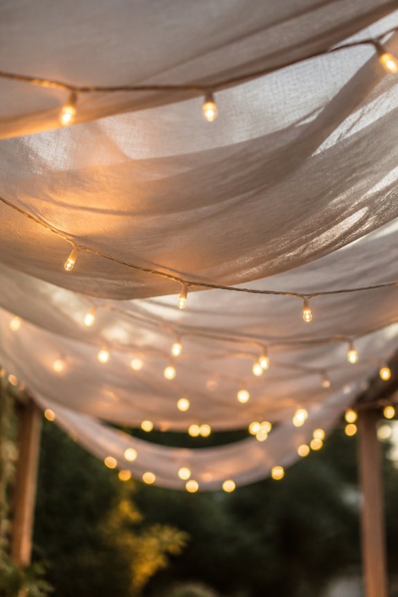 twinkling canopy fairy lights