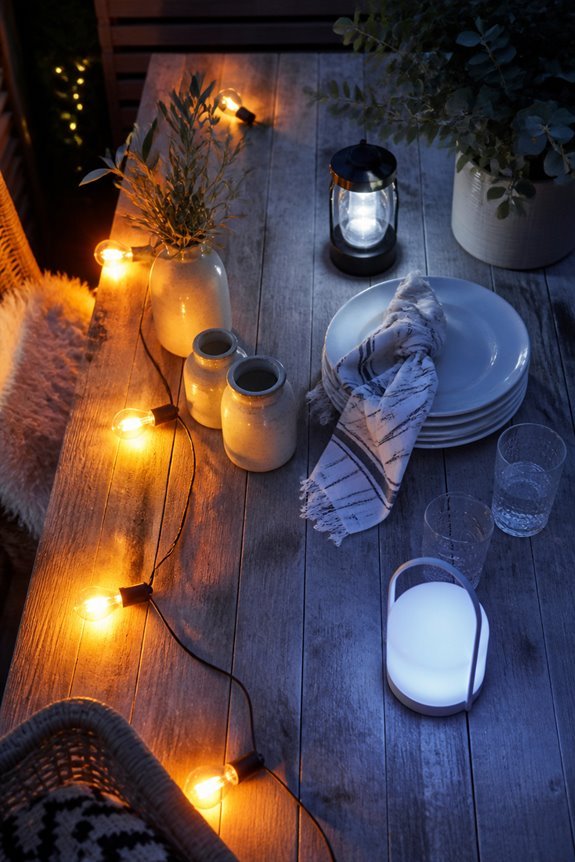 warm and cool lighting