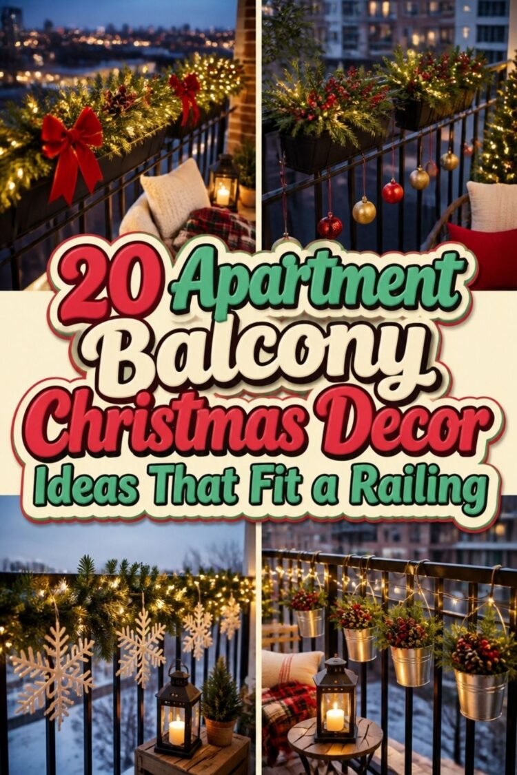 Apartment Balcony Christmas Decor