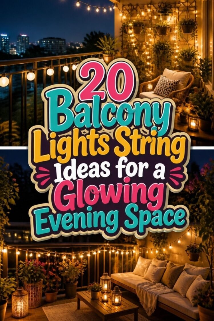 Balcony Lights String Ideas