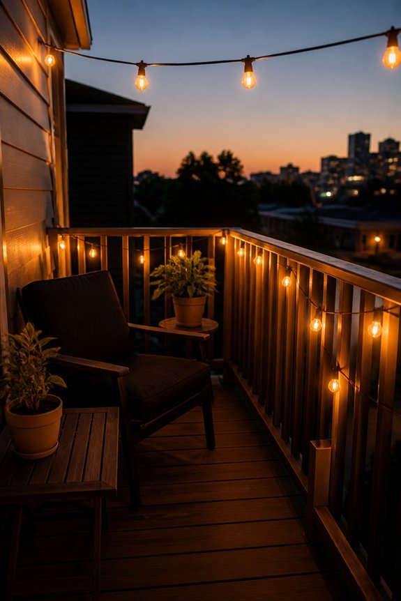 affordable balcony lighting ideas