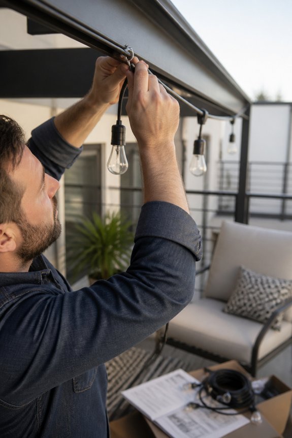 balcony lights installation maintenance
