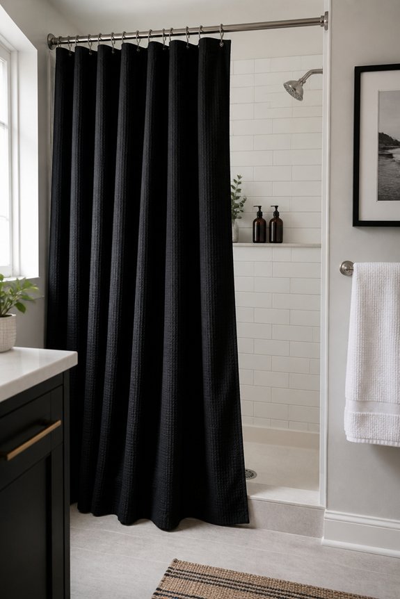 bold black bathroom elegance