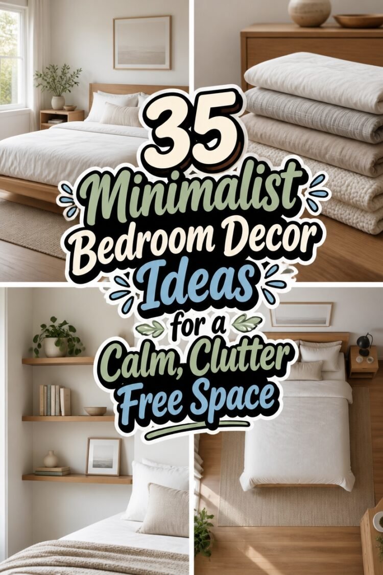 calm clutter free bedroom decor