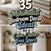calm clutter free bedroom decor