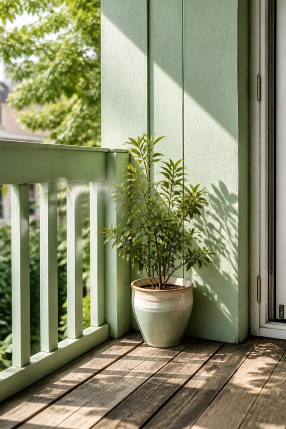 calm open balcony atmosphere