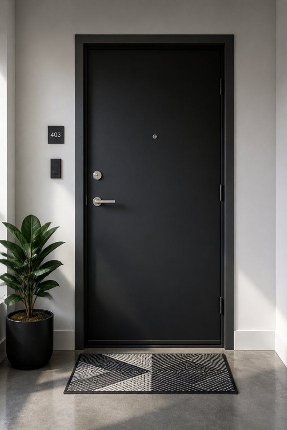 clean cohesive entryway aesthetics
