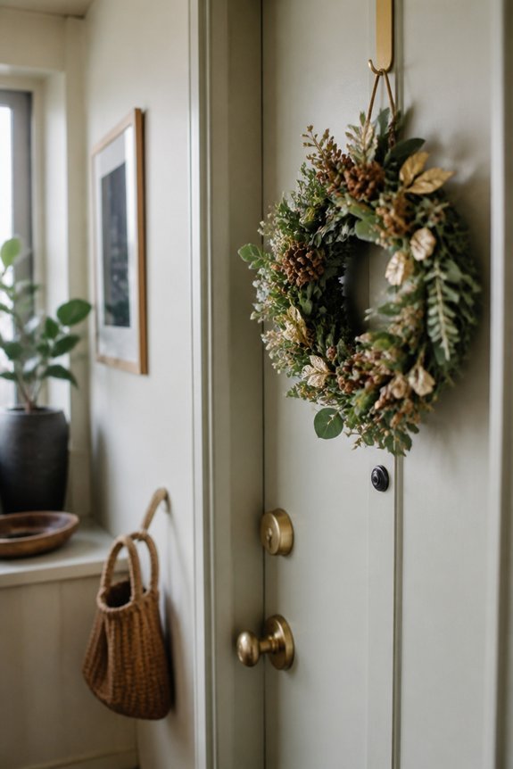 compact wreaths for small spaces