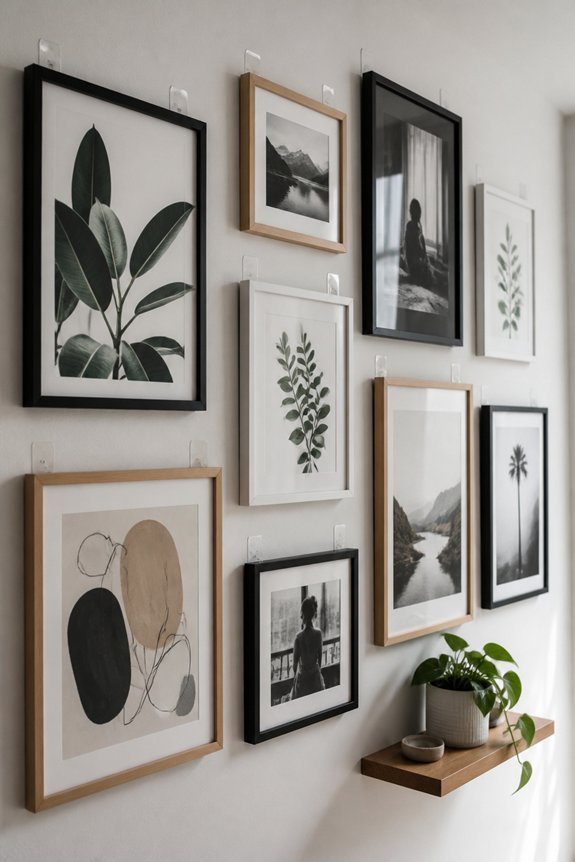 damage free gallery wall installation