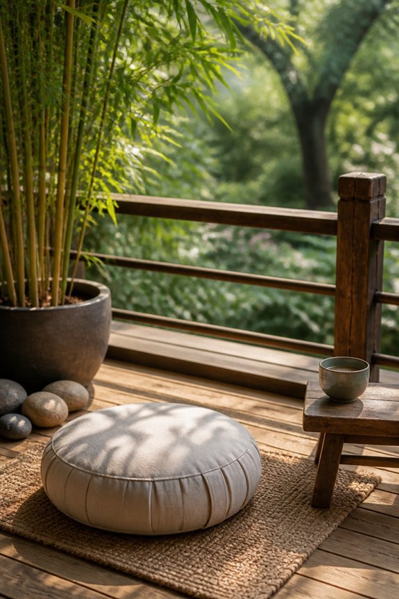 dedicated peaceful meditation space