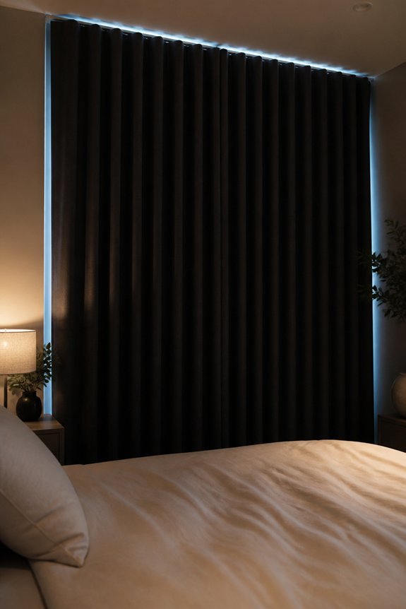 enhance sleep with blackout curtains