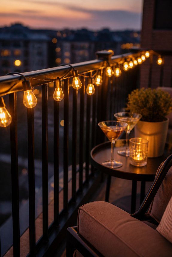inviting outdoor lighting ambiance