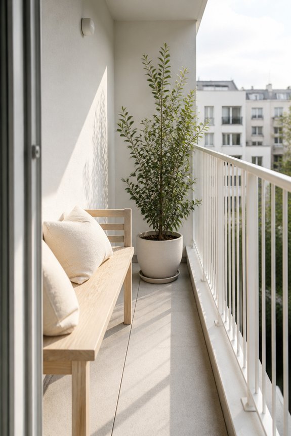 light neutral balcony colors
