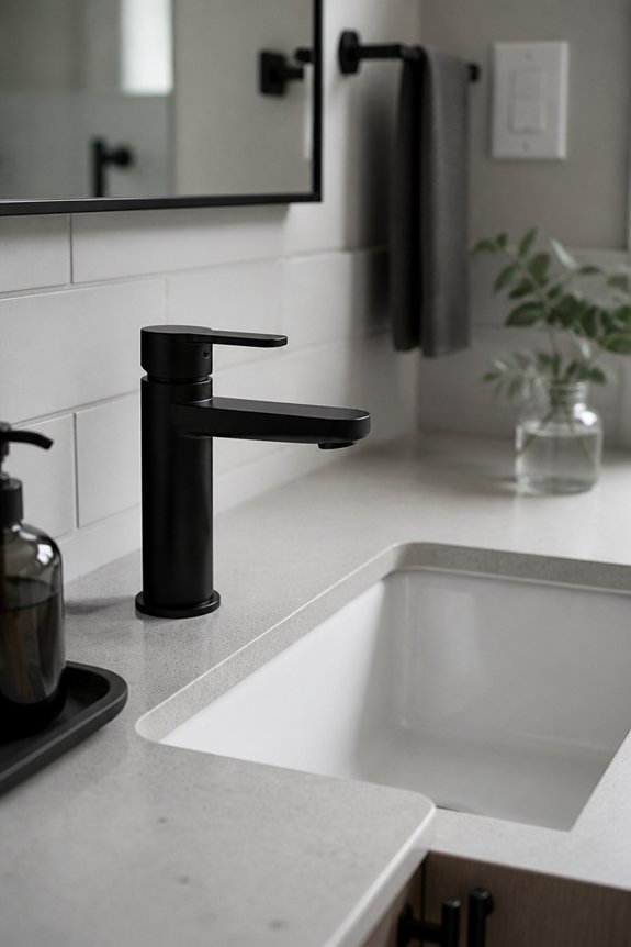 matte black bathroom upgrades