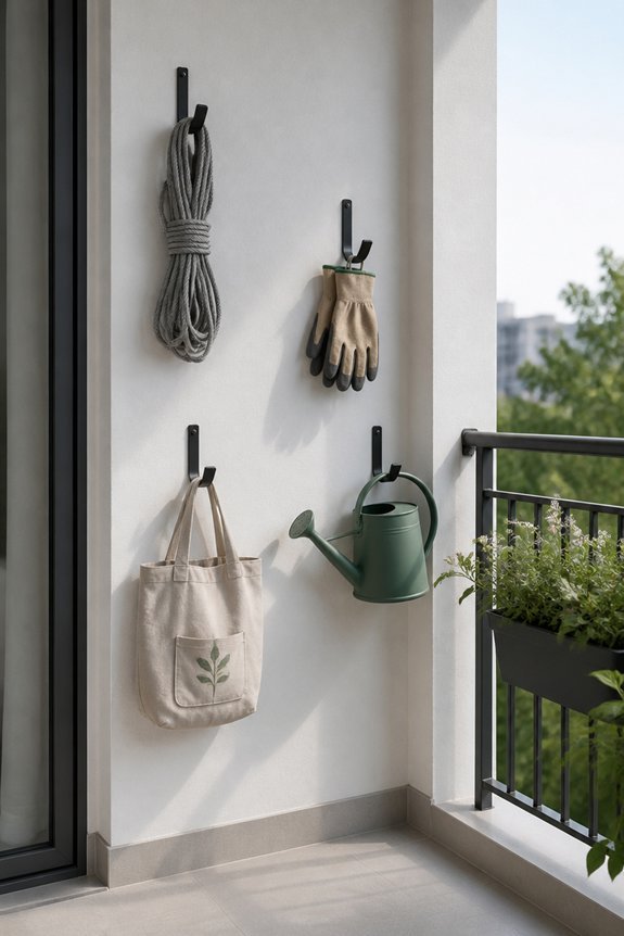 maximize balcony storage efficiency