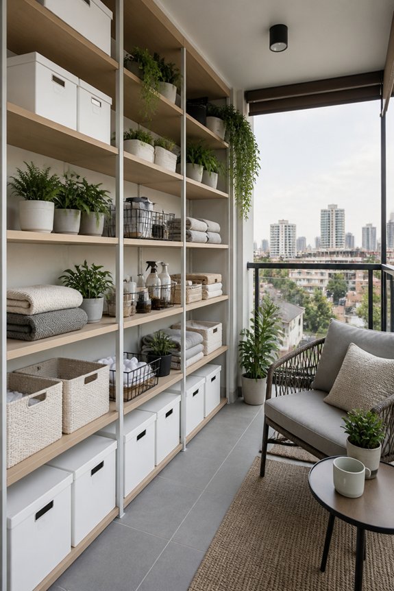 maximize balcony wall space