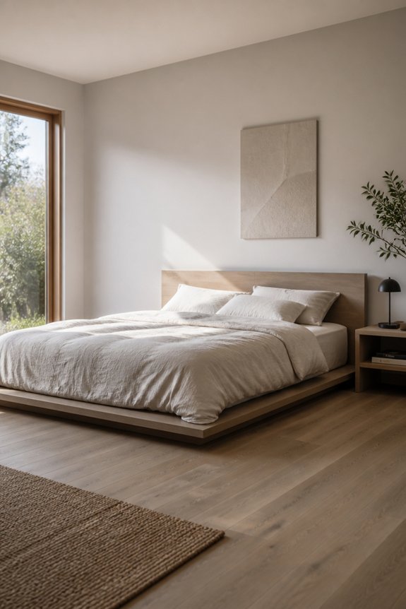 minimalist platform bed design