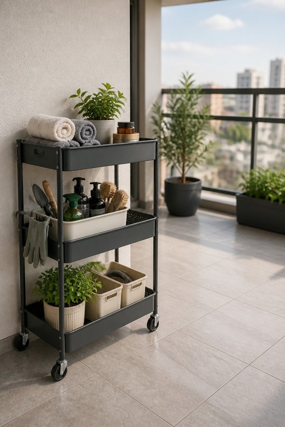 mobile storage for balconies
