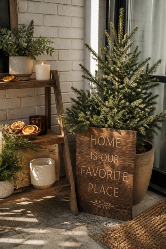 personalized holiday patio decor