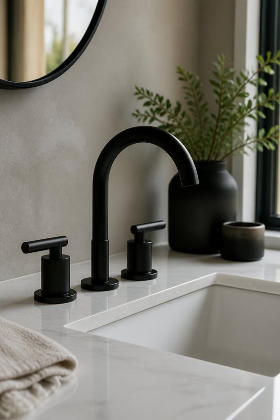 renter friendly matte black upgrades