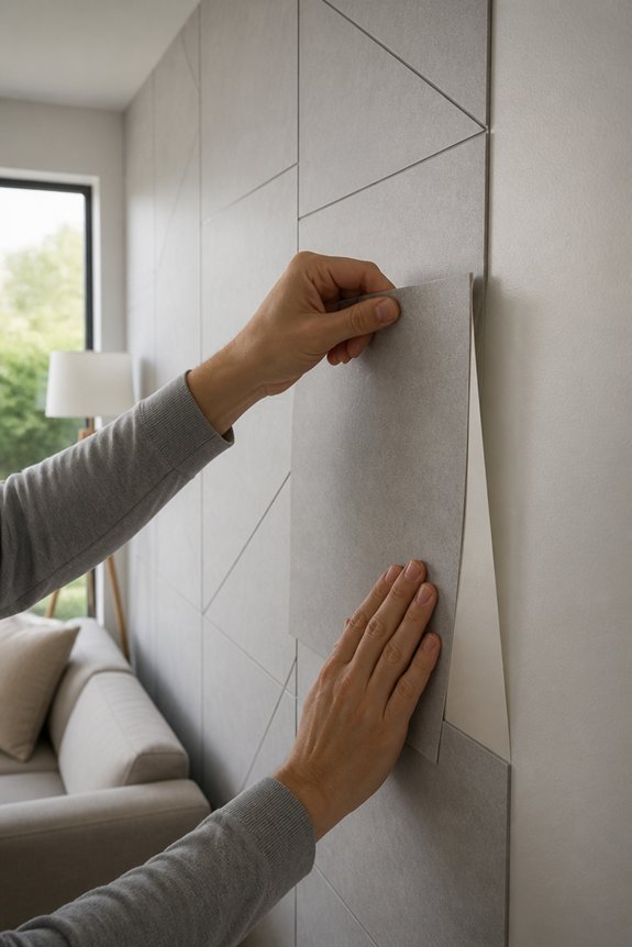 renter friendly wall paneling