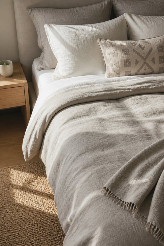 solid fabrics ensure tranquility