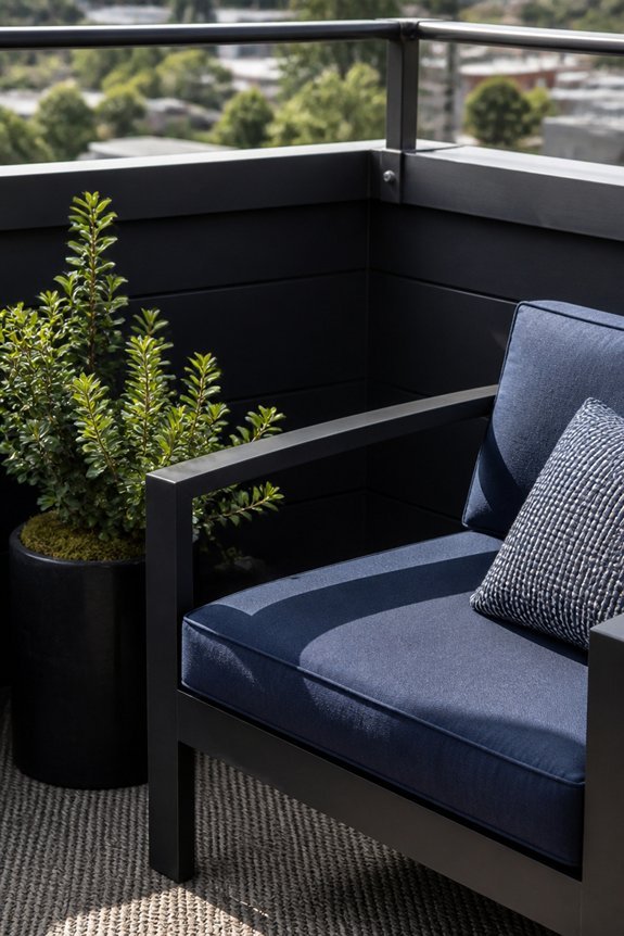sophisticated dark color contrast