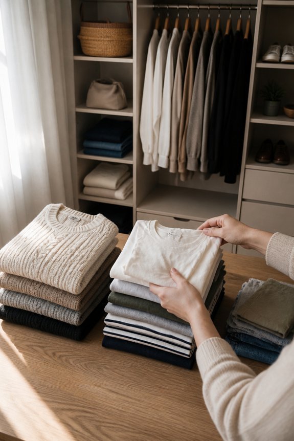 systematic closet decluttering process