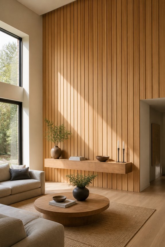 vertical planks enhance spaciousness