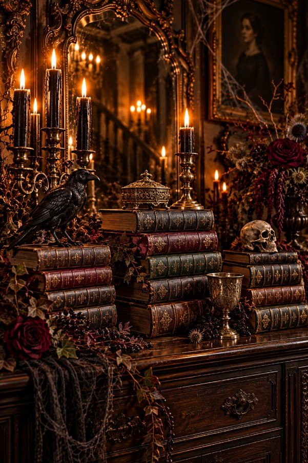 Antique Books as Decorative Stacks
