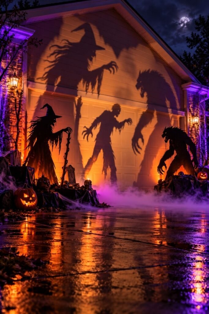 Backlit Cutout Silhouettes