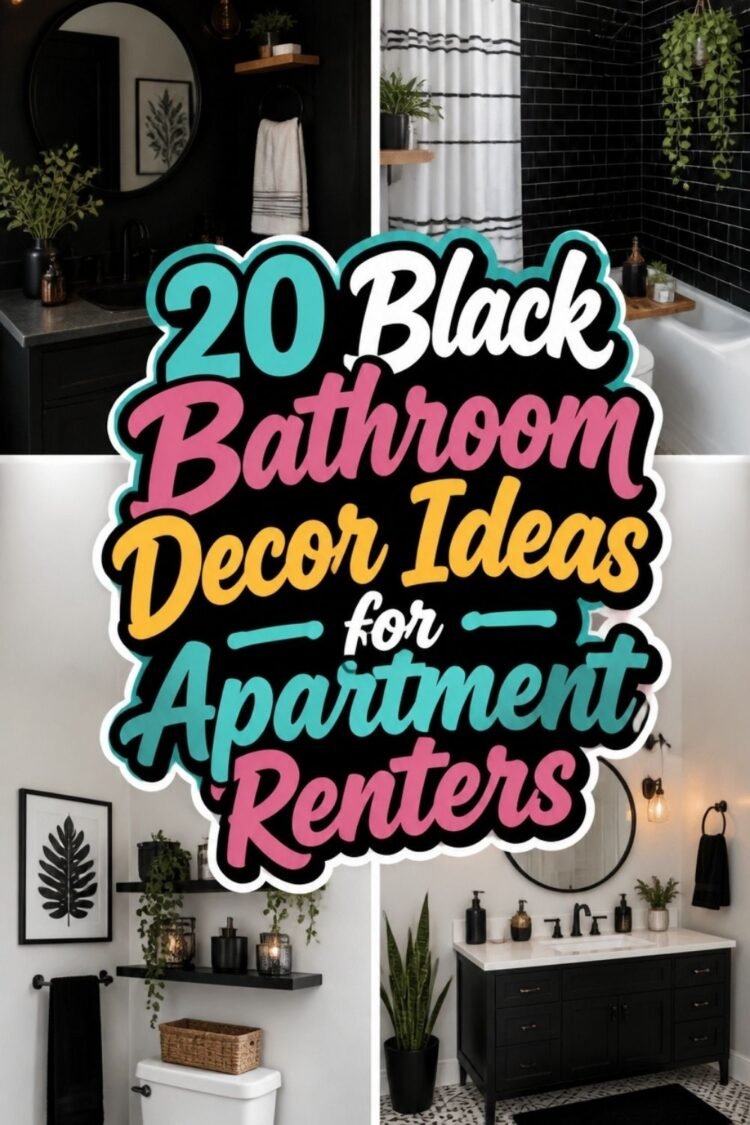Black Bathroom Decor Ideas