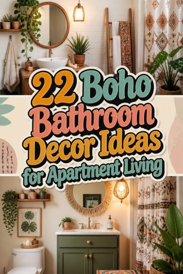 22 Boho Bathroom Decor Ideas for Apartment Living