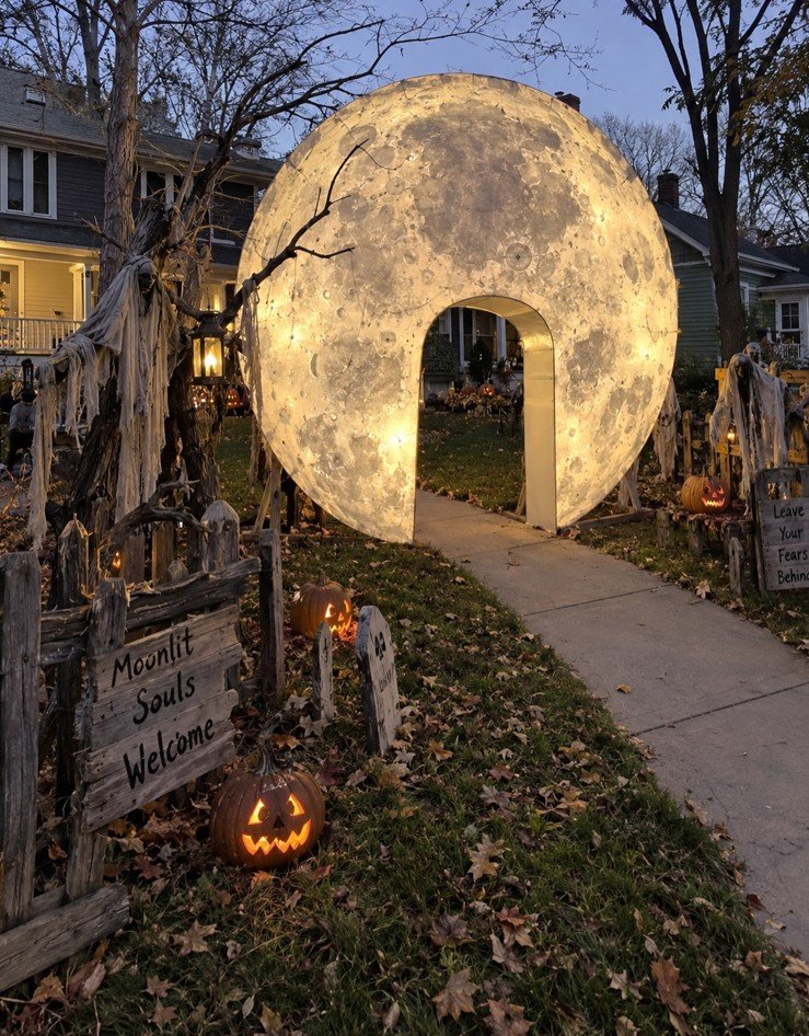 Build a Glowing Moon Entrance for Your Front Walkway