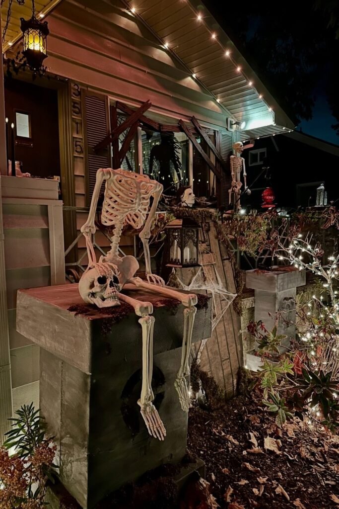 Build a Skeleton Graveyard Around the Porch